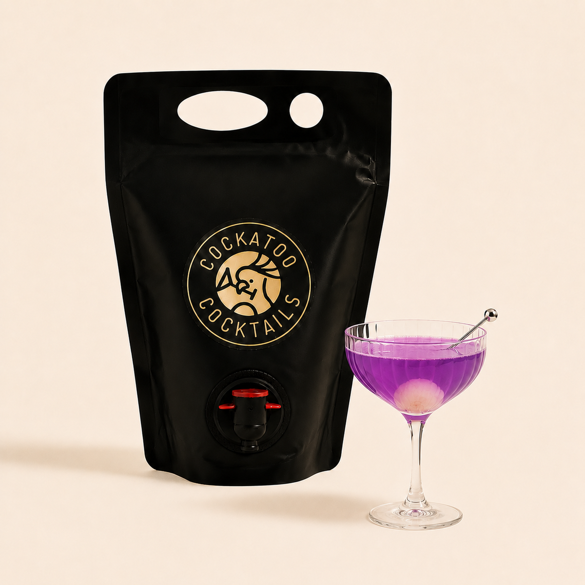 Butterfly Pea Lychee Martini Pouch