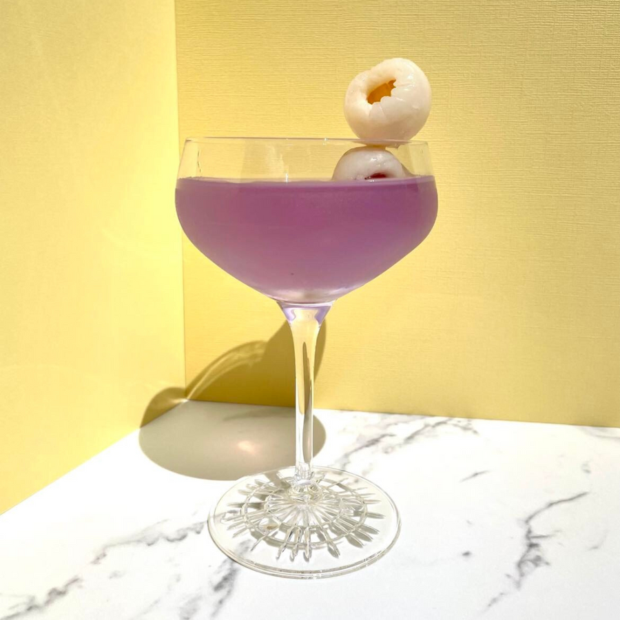 Butterfly Pea Lychee Martini